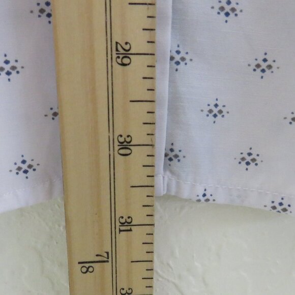 sahara Club* Men's Short Sleeve Button Down Curved‎ Hem BOHO Design Shirt~ Large - Picture 9 of 12